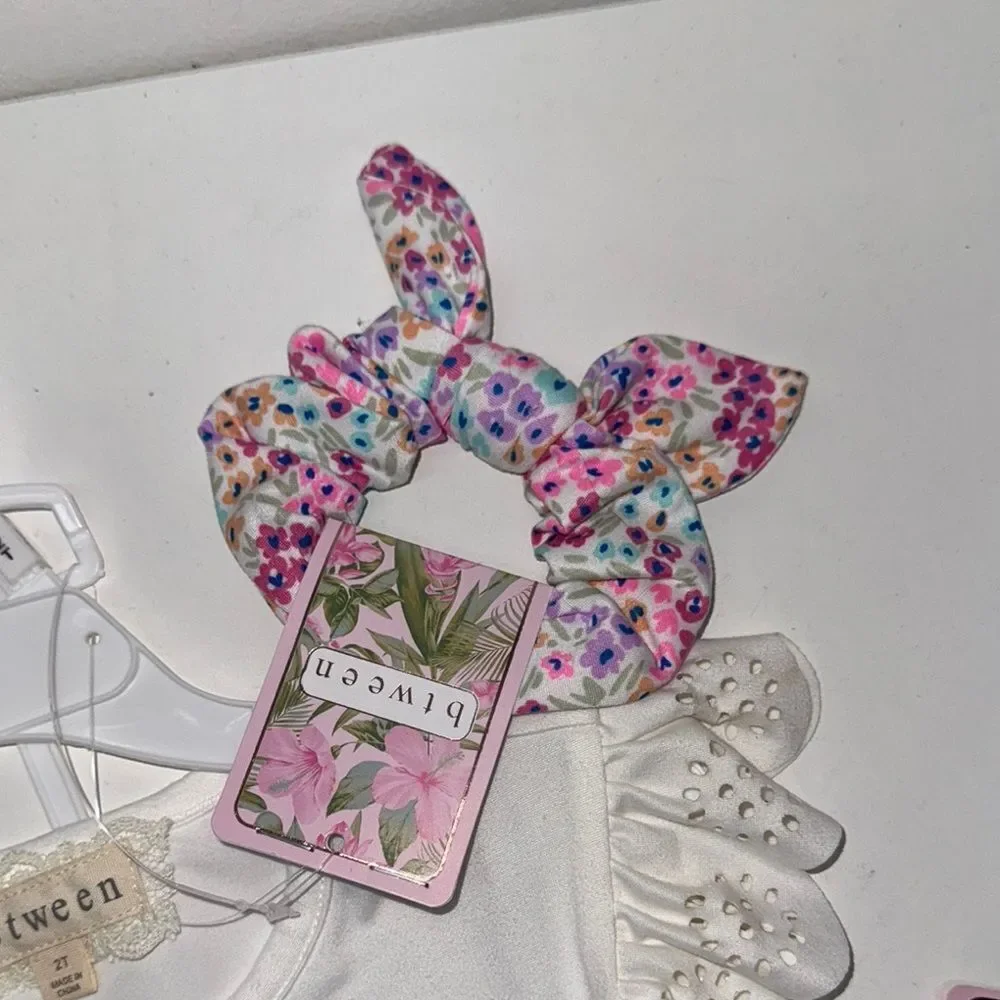 ๐ฅbtween Matching Setโin Soft Pastels with Floral Accents girls kids Sz 2T New - Picture 4 of 6